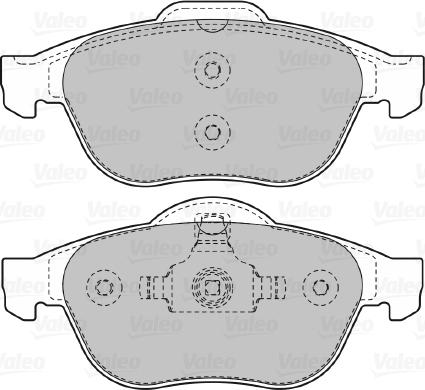 Valeo 598566 - Bremžu uzliku kompl., Disku bremzes ps1.lv