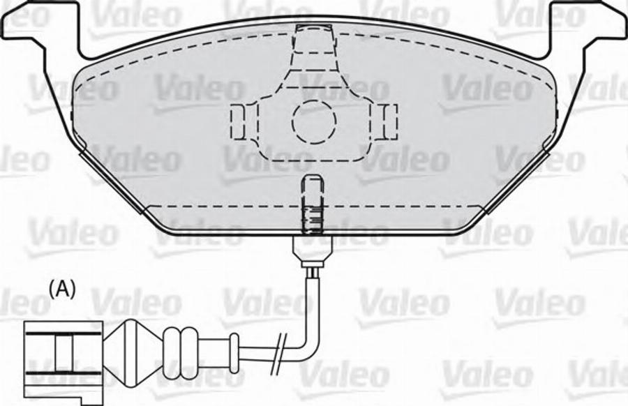 Valeo 598554 - Bremžu uzliku kompl., Disku bremzes ps1.lv