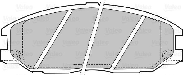 Valeo 598505 - Bremžu uzliku kompl., Disku bremzes ps1.lv