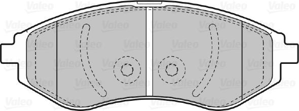 Valeo 670644 - Bremžu uzliku kompl., Disku bremzes ps1.lv