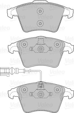 Valeo 598651 - Bremžu uzliku kompl., Disku bremzes ps1.lv