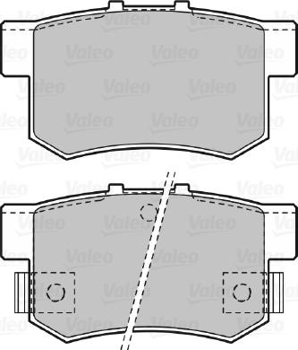 Valeo 598682 - Bremžu uzliku kompl., Disku bremzes ps1.lv