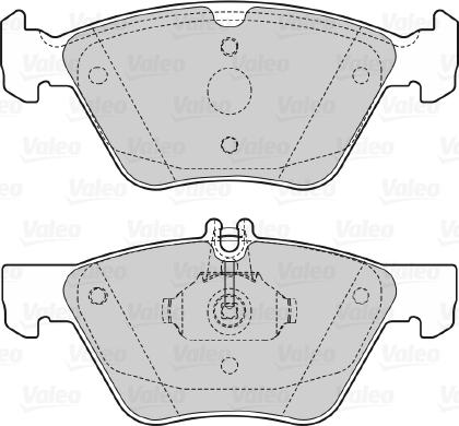 Valeo 598636 - Bremžu uzliku kompl., Disku bremzes ps1.lv