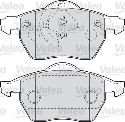 Valeo 598049 - Bremžu uzliku kompl., Disku bremzes ps1.lv