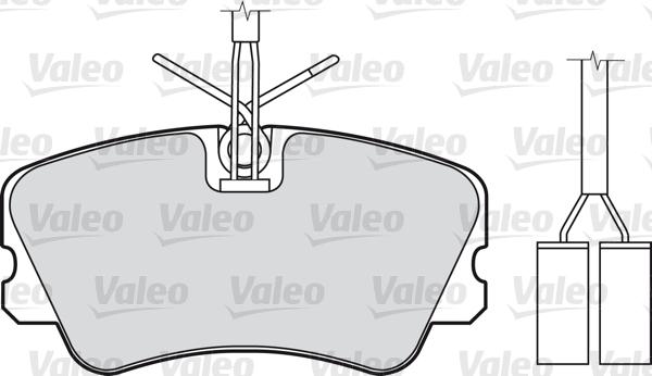 Valeo 598289 - Bremžu uzliku kompl., Disku bremzes ps1.lv