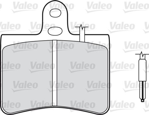 Valeo 598145 - Bremžu uzliku kompl., Disku bremzes ps1.lv