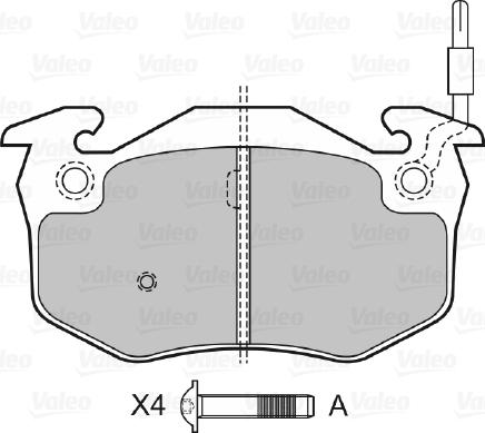 Valeo 598158 - Bremžu uzliku kompl., Disku bremzes ps1.lv