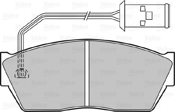 Valeo 598131 - Bremžu uzliku kompl., Disku bremzes ps1.lv