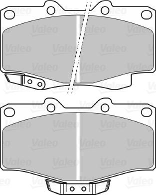 Valeo 598897 - Bremžu uzliku kompl., Disku bremzes ps1.lv