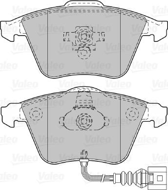 Valeo 598863 - Bremžu uzliku kompl., Disku bremzes ps1.lv