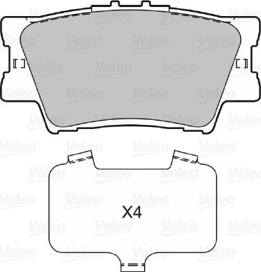 Valeo 598819 - Bremžu uzliku kompl., Disku bremzes ps1.lv