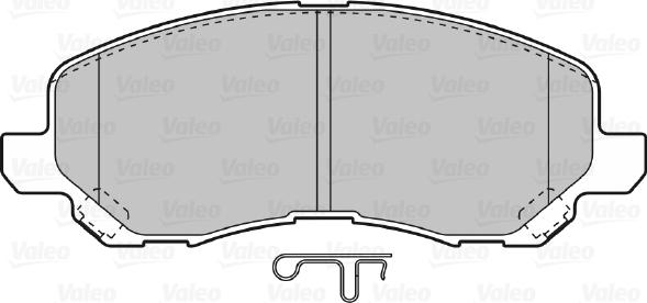 Valeo 598886 - Bremžu uzliku kompl., Disku bremzes ps1.lv