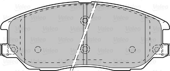 Valeo 598871 - Bremžu uzliku kompl., Disku bremzes ps1.lv