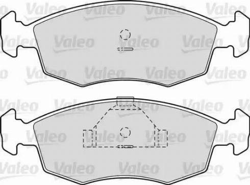 Valeo 598344 - Bremžu uzliku kompl., Disku bremzes ps1.lv