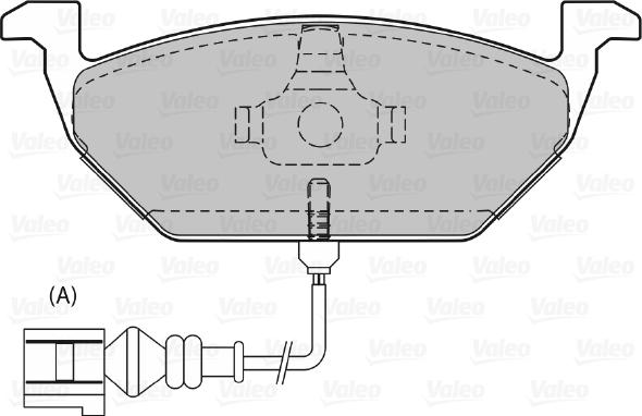 Valeo 598332 - Bremžu uzliku kompl., Disku bremzes ps1.lv