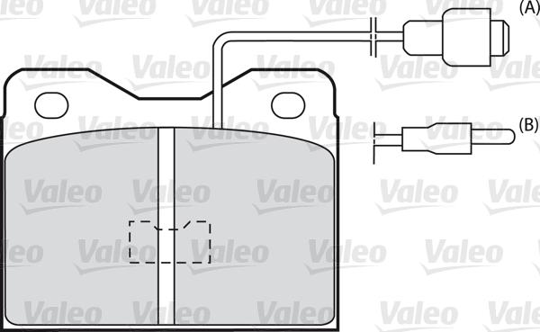 Valeo 598375 - Bremžu uzliku kompl., Disku bremzes ps1.lv