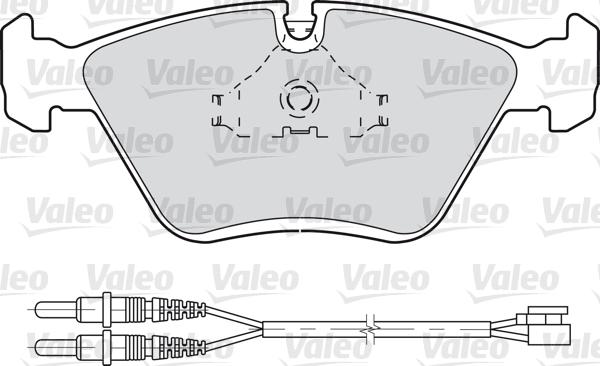 Valeo 598281 - Bremžu uzliku kompl., Disku bremzes ps1.lv