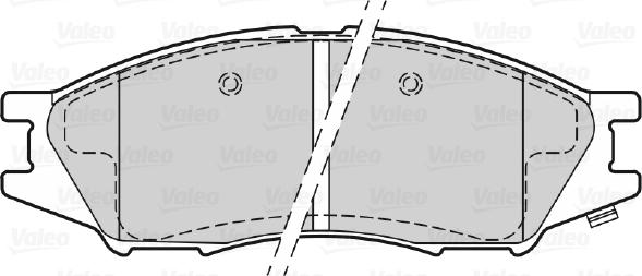 Valeo 598747 - Bremžu uzliku kompl., Disku bremzes ps1.lv