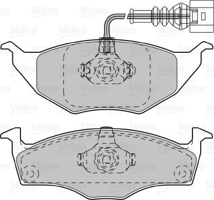 Valeo 598734 - Bremžu uzliku kompl., Disku bremzes ps1.lv