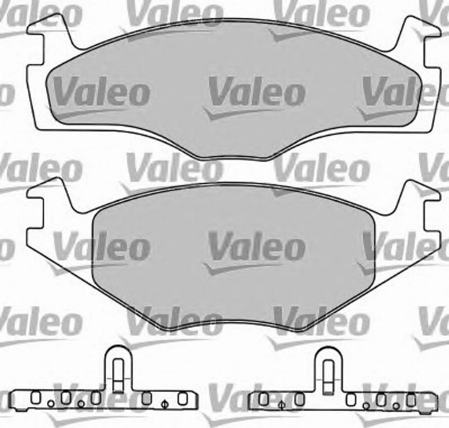 Valeo 597044 - Bremžu uzliku kompl., Disku bremzes ps1.lv