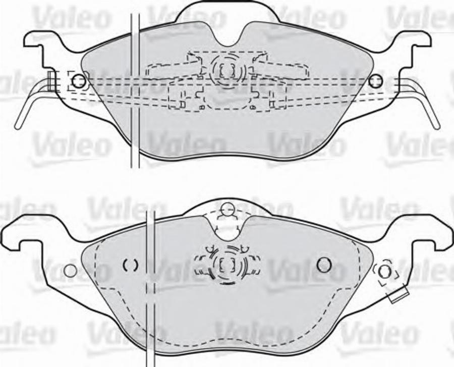 Valeo 540941 - Bremžu uzliku kompl., Disku bremzes ps1.lv