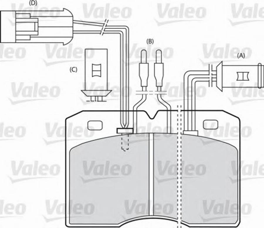 Valeo 540546 - Bremžu uzliku kompl., Disku bremzes ps1.lv