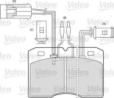 Valeo 598585 - Bremžu uzliku kompl., Disku bremzes ps1.lv