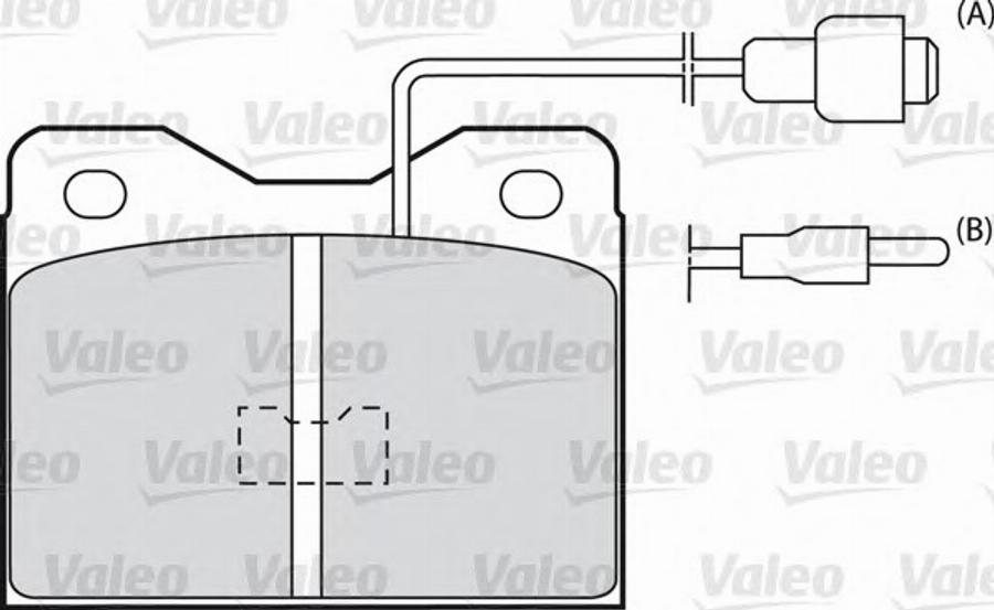 Valeo 540122 - Bremžu uzliku kompl., Disku bremzes ps1.lv