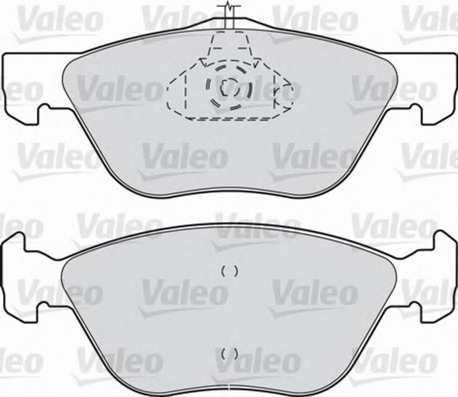 Valeo 540889 - Bremžu uzliku kompl., Disku bremzes ps1.lv