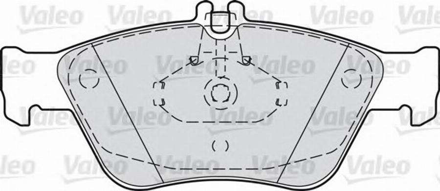 Valeo 540799 - Bremžu uzliku kompl., Disku bremzes ps1.lv