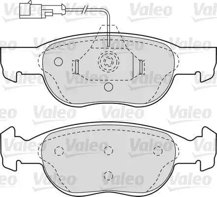 Valeo 540749 - Bremžu uzliku kompl., Disku bremzes ps1.lv