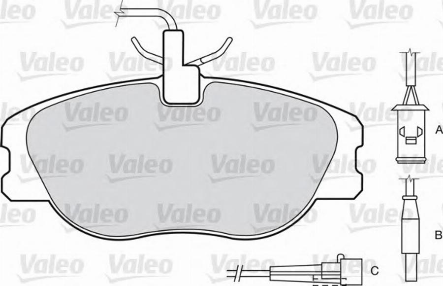 Valeo 540748 - Bremžu uzliku kompl., Disku bremzes ps1.lv