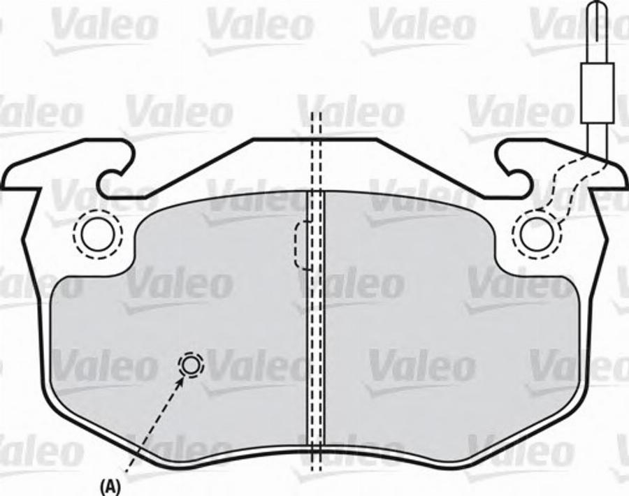 Valeo 540752 - Bremžu uzliku kompl., Disku bremzes ps1.lv