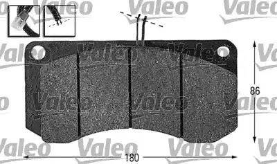 Valeo 541647 - Bremžu uzliku kompl., Disku bremzes ps1.lv