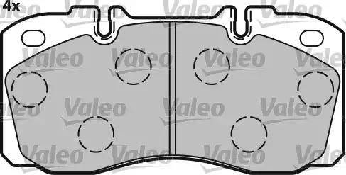 Valeo 541654 - Bremžu uzliku kompl., Disku bremzes ps1.lv