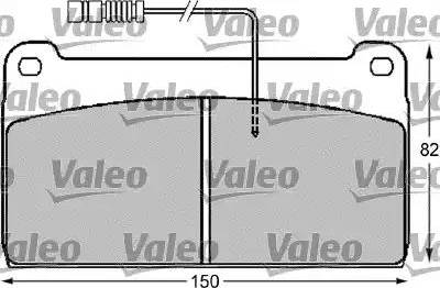 Valeo 541710 - Bremžu uzliku kompl., Disku bremzes ps1.lv