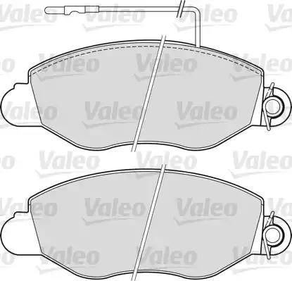 Valeo 541733 - Bremžu uzliku kompl., Disku bremzes ps1.lv