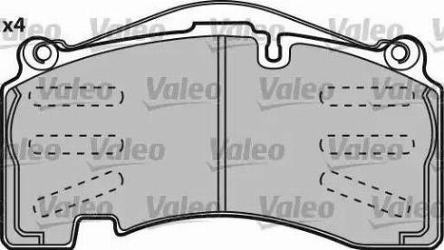 Valeo 541720 - Bremžu uzliku kompl., Disku bremzes ps1.lv