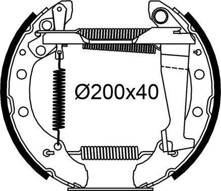 Valeo 554949 - Bremžu loku komplekts ps1.lv