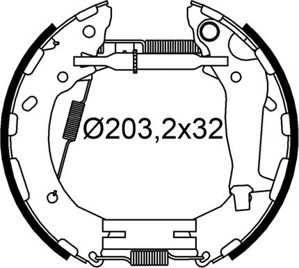 Valeo 554945 - Bremžu loku komplekts ps1.lv