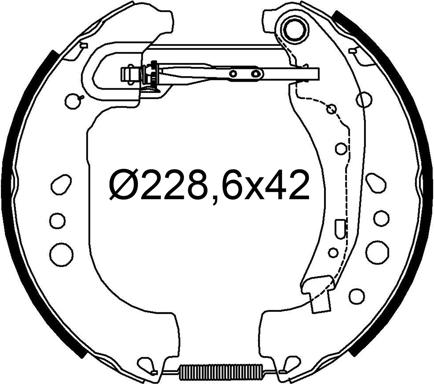 Valeo 554951 - Bremžu loku komplekts ps1.lv