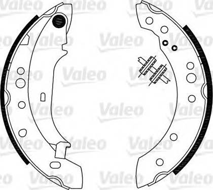 Valeo 554902 - Bremžu loku komplekts ps1.lv