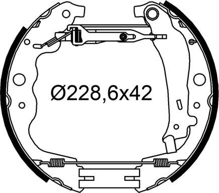 Valeo 554911 - Bremžu loku komplekts ps1.lv