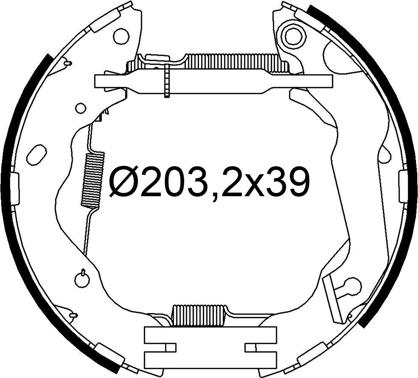 Valeo 554912 - Bremžu loku komplekts ps1.lv