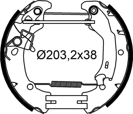 Valeo 554933 - Bremžu loku komplekts ps1.lv