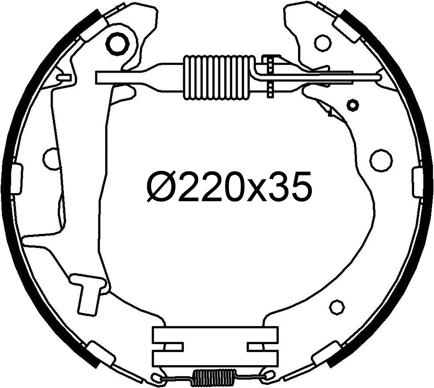 Valeo 554924 - Bremžu loku komplekts ps1.lv