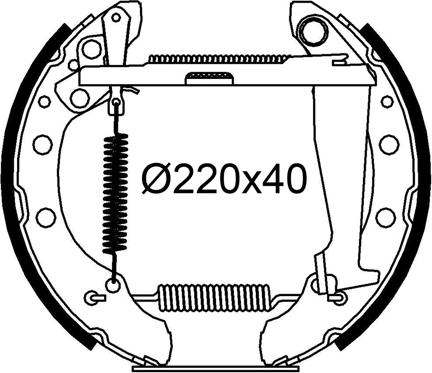 Valeo 554978 - Bremžu loku komplekts ps1.lv