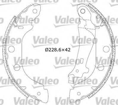 Valeo 554770 - Bremžu loku komplekts ps1.lv