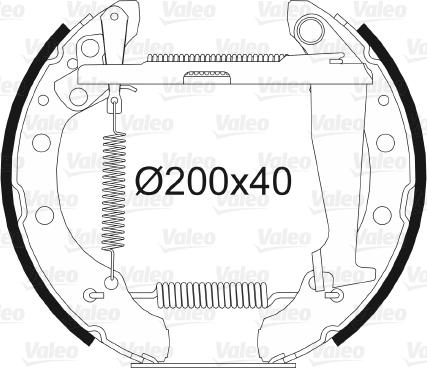 Valeo 554839 - Bremžu loku komplekts ps1.lv