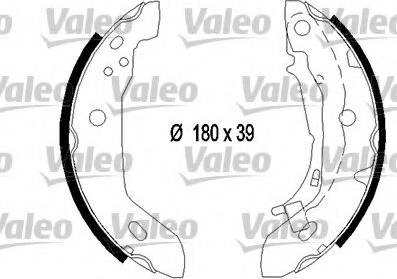 Valeo 554755 - Bremžu loku komplekts ps1.lv